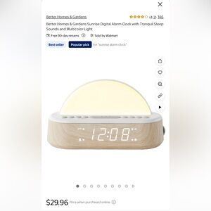 Sunrise Digital Alarm Clock